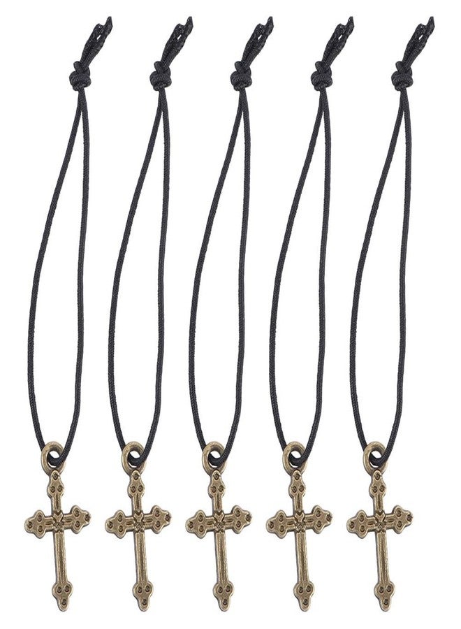 Yardwe 5Pcs Creative Doll Cross Charm Necklaces Color Miniature Necklaces for Dolls Stylish Accessories for Decor and Fashionable Play Detailing Versatile Styling - Image 1